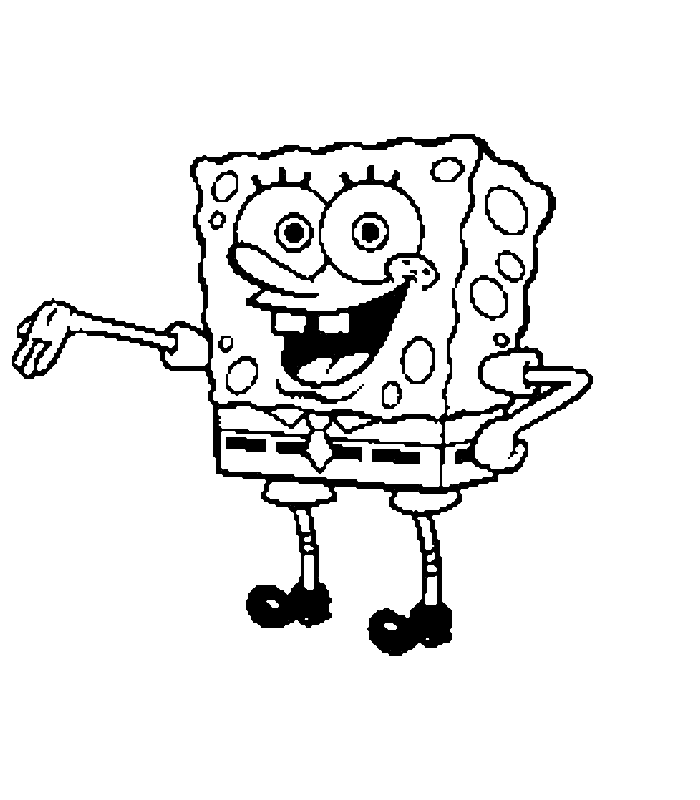 Coloring page: SquareBob SquarePants (Cartoons) #33414 - Free Printable Coloring Pages