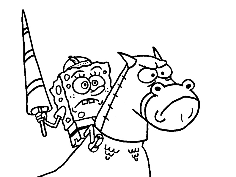 Coloring page: SquareBob SquarePants (Cartoons) #33423 - Free Printable Coloring Pages