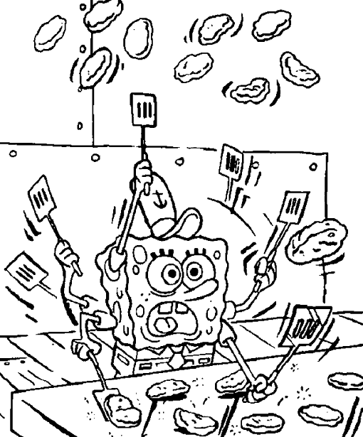 Coloring page: SquareBob SquarePants (Cartoons) #33427 - Free Printable Coloring Pages