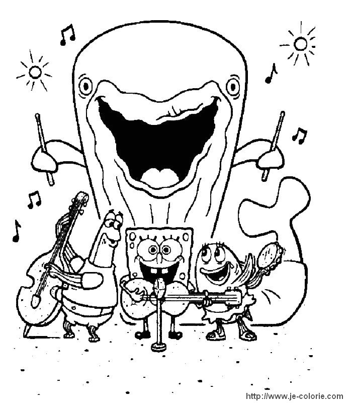 Coloring page: SquareBob SquarePants (Cartoons) #33433 - Free Printable Coloring Pages