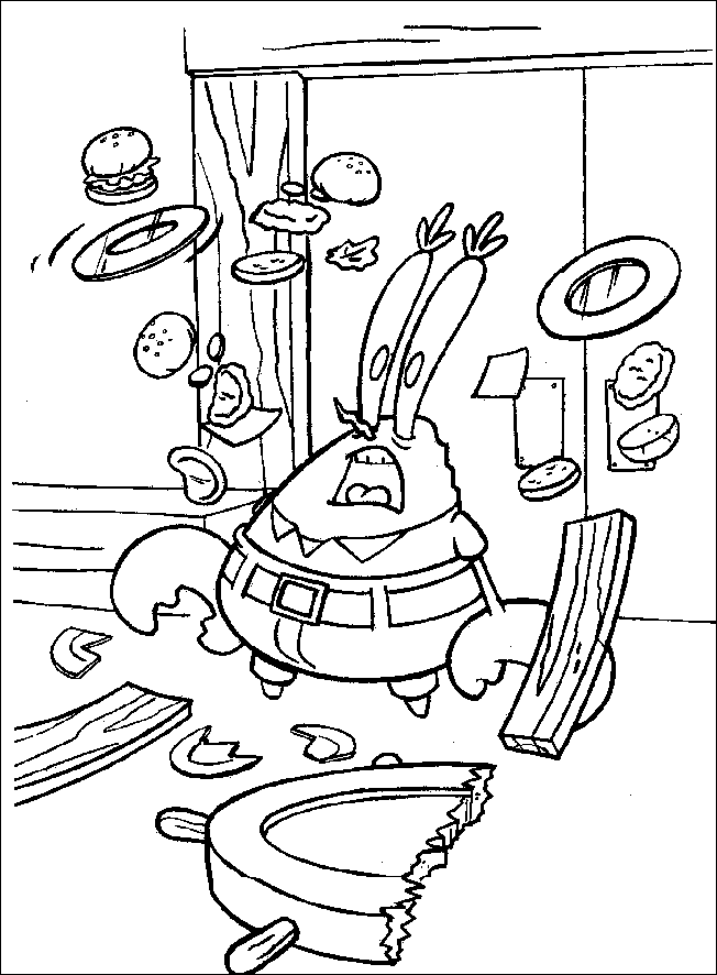 Coloring page: SquareBob SquarePants (Cartoons) #33434 - Free Printable Coloring Pages