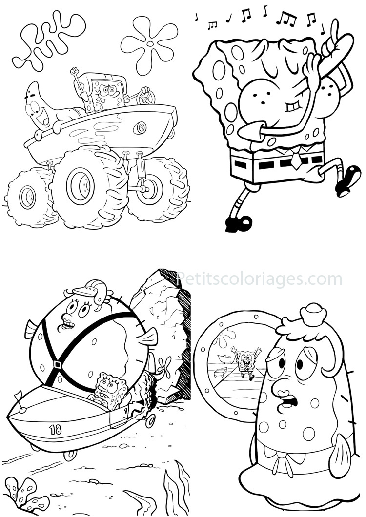 Coloring page: SquareBob SquarePants (Cartoons) #33457 - Free Printable Coloring Pages