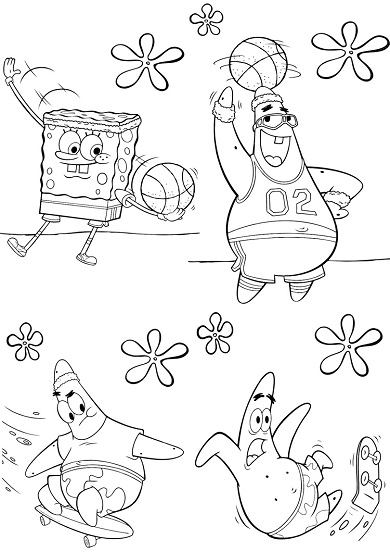 Coloring page: SquareBob SquarePants (Cartoons) #33465 - Free Printable Coloring Pages