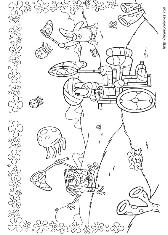 Coloring page: SquareBob SquarePants (Cartoons) #33477 - Free Printable Coloring Pages