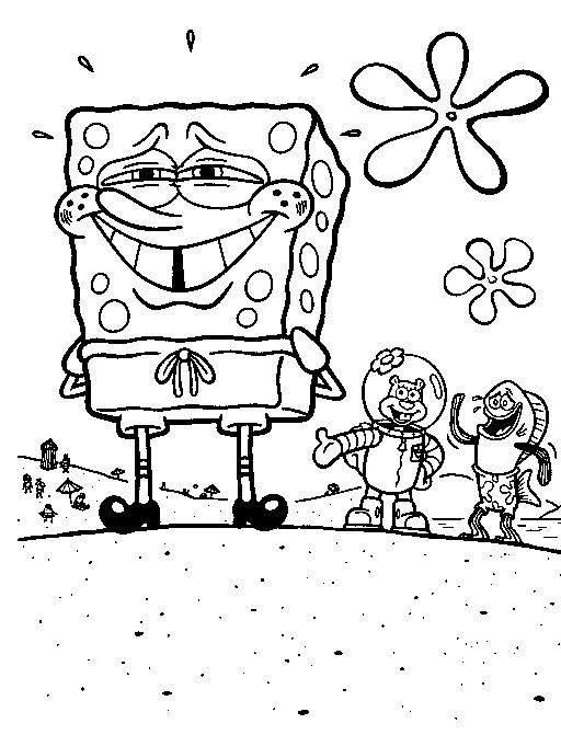 Coloring page: SquareBob SquarePants (Cartoons) #33494 - Free Printable Coloring Pages