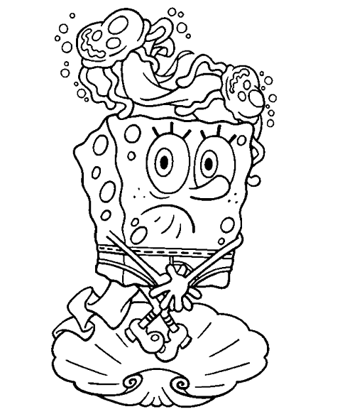 Coloring page: SquareBob SquarePants (Cartoons) #33505 - Free Printable Coloring Pages