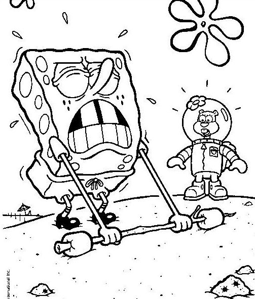 Coloring page: SquareBob SquarePants (Cartoons) #33526 - Free Printable Coloring Pages