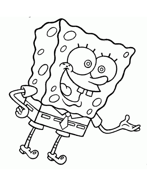 Coloring page: SquareBob SquarePants (Cartoons) #33546 - Free Printable Coloring Pages