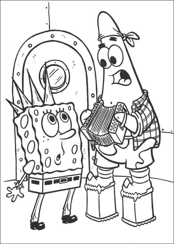 Coloring page: SquareBob SquarePants (Cartoons) #33582 - Free Printable Coloring Pages