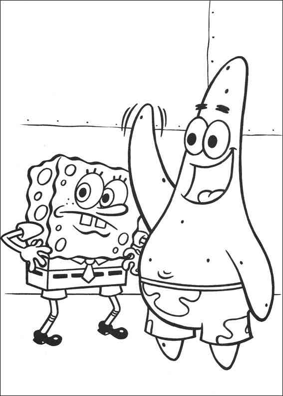 Coloring page: SquareBob SquarePants (Cartoons) #33587 - Free Printable Coloring Pages