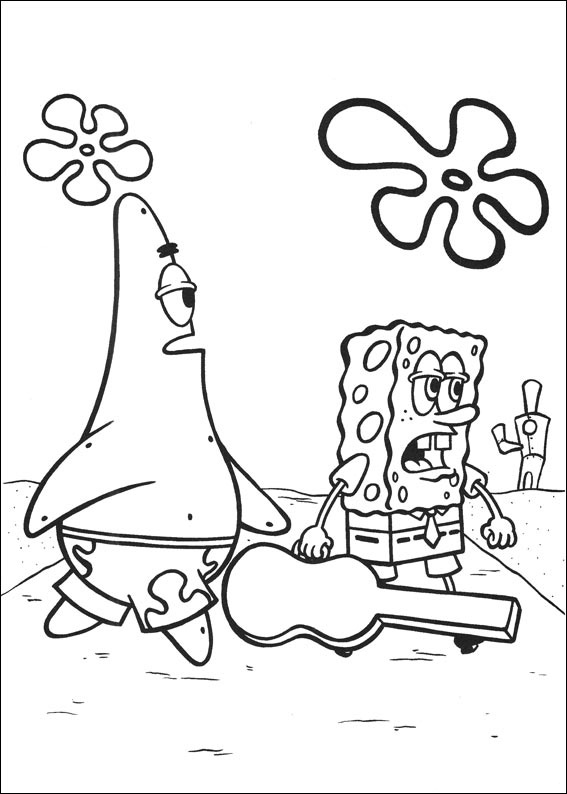 Coloring page: SquareBob SquarePants (Cartoons) #33598 - Free Printable Coloring Pages