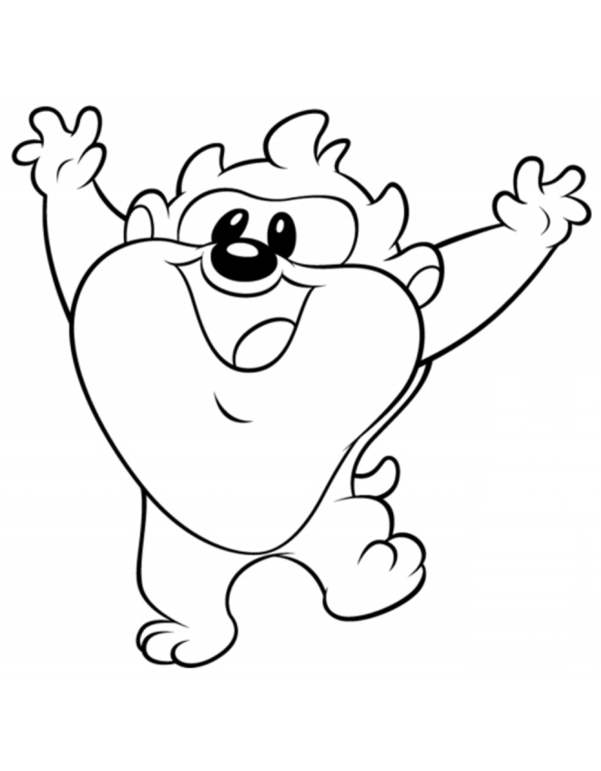 Coloring page: Taz (Cartoons) #30938 - Free Printable Coloring Pages