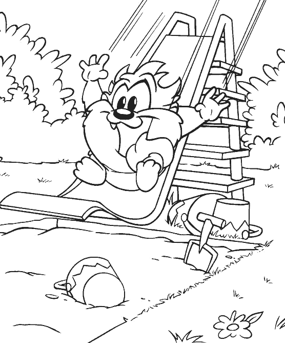 Coloring page: Taz (Cartoons) #30950 - Free Printable Coloring Pages