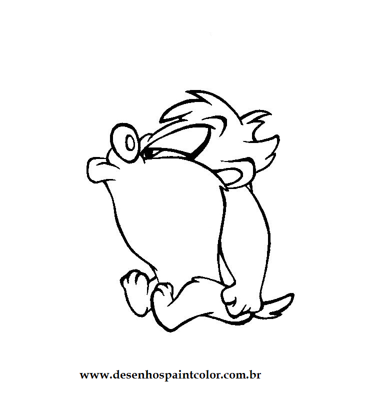 Coloring page: Taz (Cartoons) #30955 - Free Printable Coloring Pages