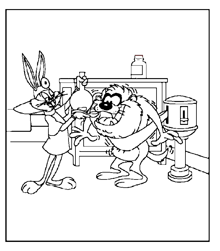 Coloring page: Taz (Cartoons) #30959 - Free Printable Coloring Pages