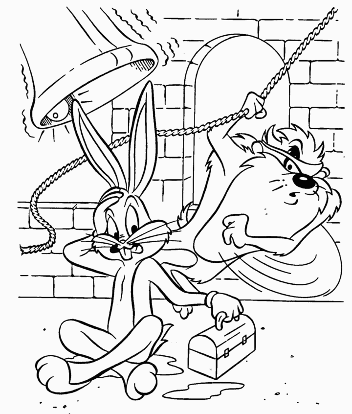Coloring page: Taz (Cartoons) #30980 - Free Printable Coloring Pages