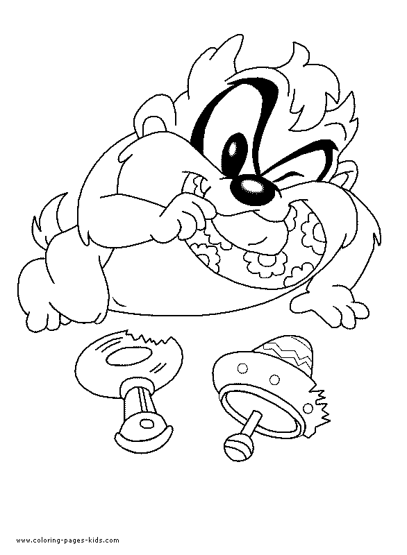 Coloring page: Taz (Cartoons) #31046 - Free Printable Coloring Pages