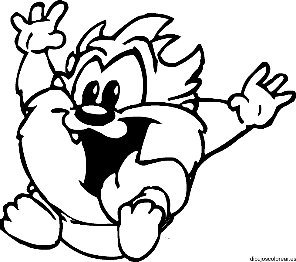 Coloring page: Taz (Cartoons) #31093 - Free Printable Coloring Pages