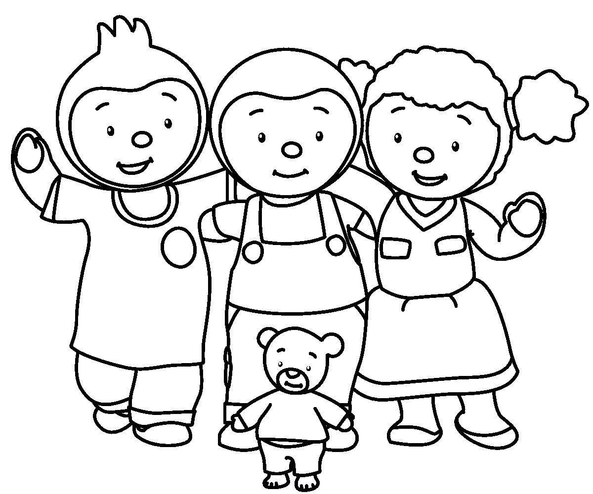 Coloring page: Tchoupi and Doudou (Cartoons) #34079 - Free Printable Coloring Pages