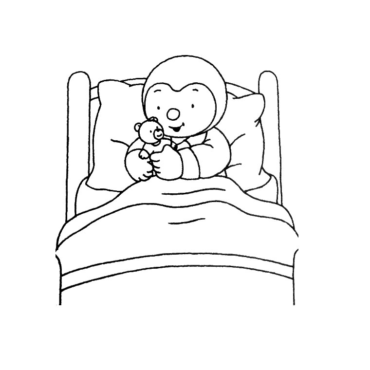 Coloring page: Tchoupi and Doudou (Cartoons) #34084 - Free Printable Coloring Pages