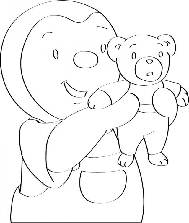 Coloring page: Tchoupi and Doudou (Cartoons) #34085 - Free Printable Coloring Pages