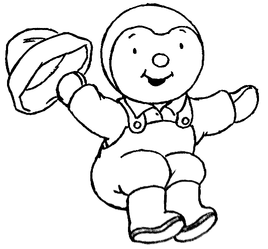 Coloring page: Tchoupi and Doudou (Cartoons) #34096 - Free Printable Coloring Pages