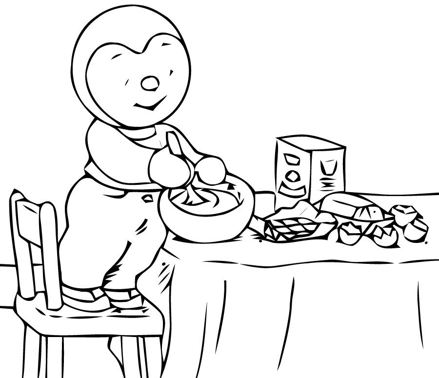Coloring page: Tchoupi and Doudou (Cartoons) #34131 - Free Printable Coloring Pages