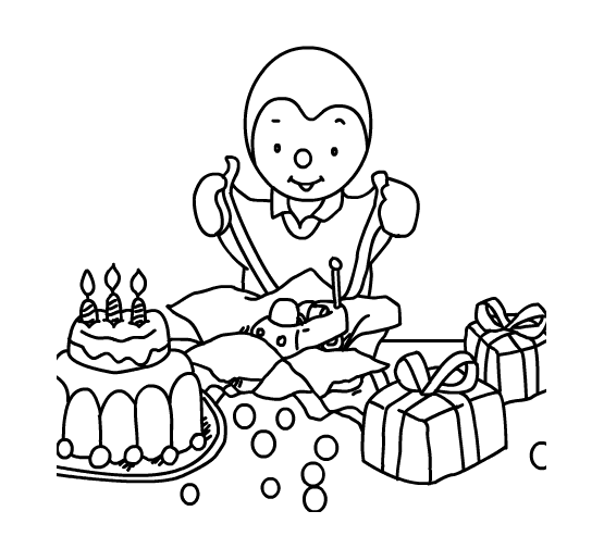 Coloring page: Tchoupi and Doudou (Cartoons) #34164 - Free Printable Coloring Pages