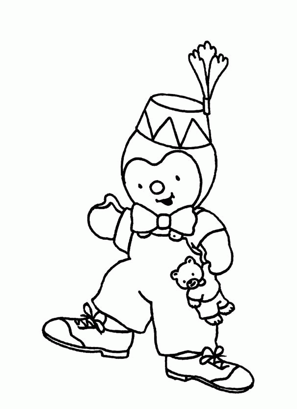 Coloring page: Tchoupi and Doudou (Cartoons) #34189 - Free Printable Coloring Pages