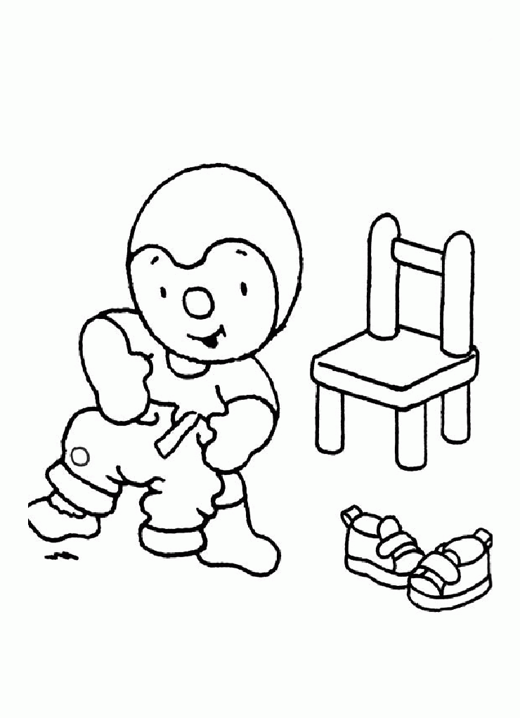 Coloring page: Tchoupi and Doudou (Cartoons) #34196 - Free Printable Coloring Pages