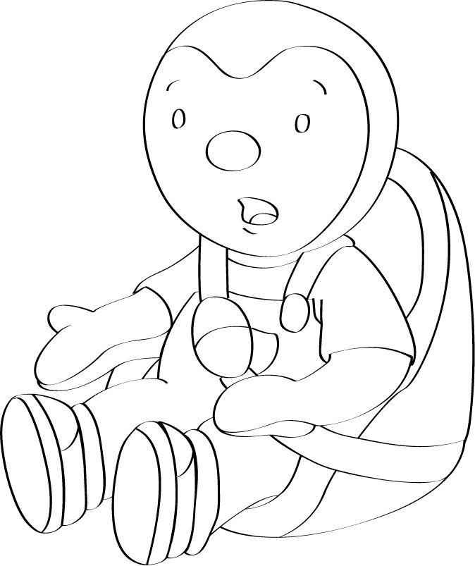 Coloring page: Tchoupi and Doudou (Cartoons) #34220 - Free Printable Coloring Pages