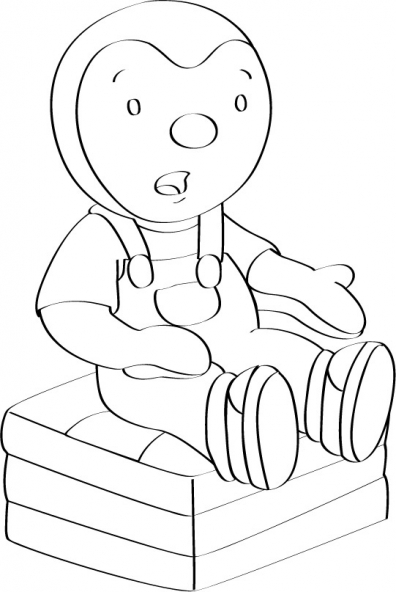 Coloring page: Tchoupi and Doudou (Cartoons) #34227 - Free Printable Coloring Pages