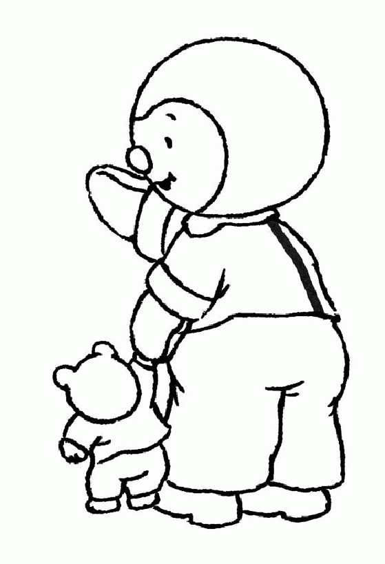 Coloring page: Tchoupi and Doudou (Cartoons) #34265 - Free Printable Coloring Pages