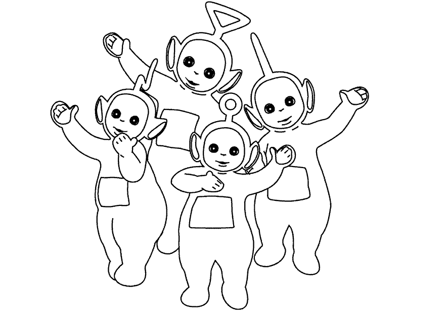 Coloring page: Teletubbies (Cartoons) #49658 - Free Printable Coloring Pages