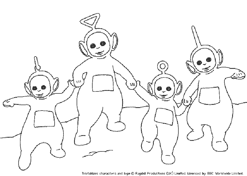 Coloring page: Teletubbies (Cartoons) #49662 - Free Printable Coloring Pages