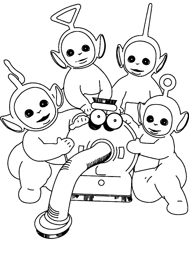 Coloring page: Teletubbies (Cartoons) #49663 - Free Printable Coloring Pages