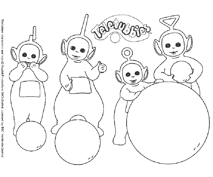 Coloring page: Teletubbies (Cartoons) #49665 - Free Printable Coloring Pages