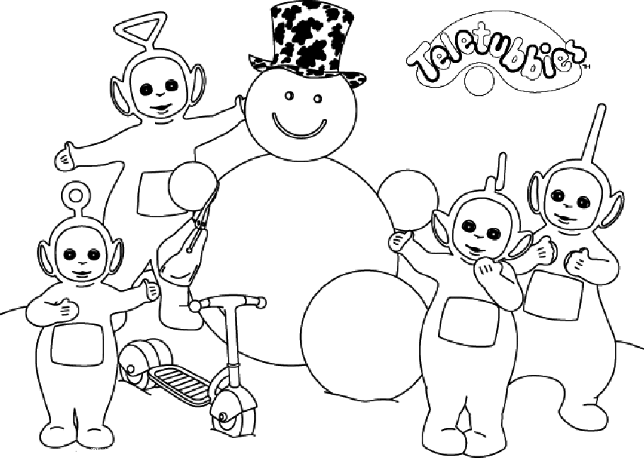 Coloring page: Teletubbies (Cartoons) #49667 - Free Printable Coloring Pages