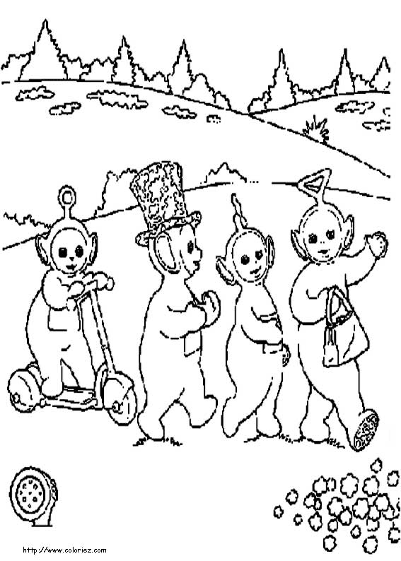 Coloring page: Teletubbies (Cartoons) #49671 - Free Printable Coloring Pages