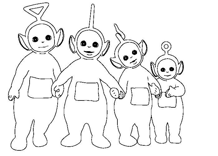 Coloring page: Teletubbies (Cartoons) #49676 - Free Printable Coloring Pages