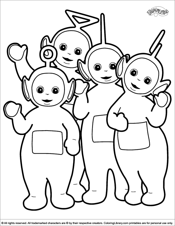 Drawings Teletubbies (Cartoons) – Printable coloring pages