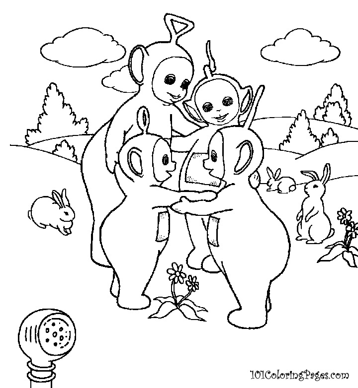 Coloring page: Teletubbies (Cartoons) #49695 - Free Printable Coloring Pages