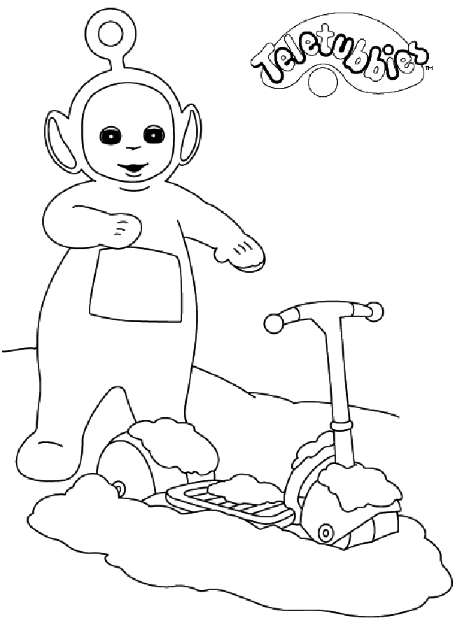 Coloring page: Teletubbies (Cartoons) #49698 - Free Printable Coloring Pages