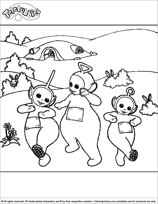 Coloring page: Teletubbies (Cartoons) #49699 - Free Printable Coloring Pages