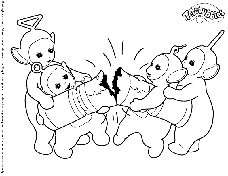 Coloring page: Teletubbies (Cartoons) #49706 - Free Printable Coloring Pages