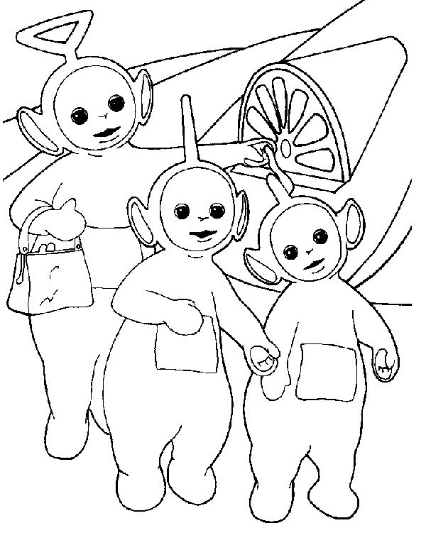 Coloring page: Teletubbies (Cartoons) #49710 - Free Printable Coloring Pages