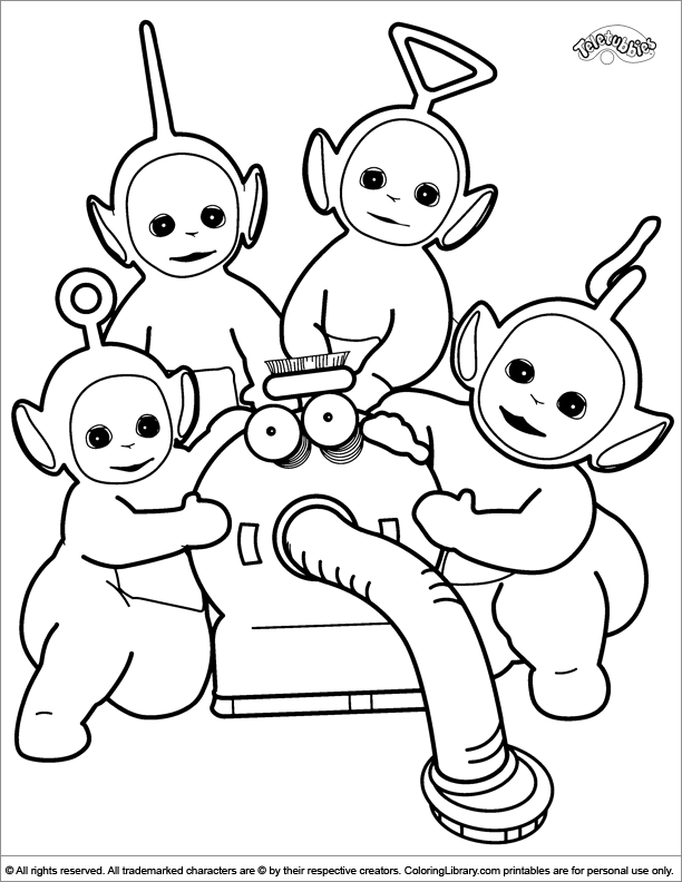 Coloring page: Teletubbies (Cartoons) #49718 - Free Printable Coloring Pages
