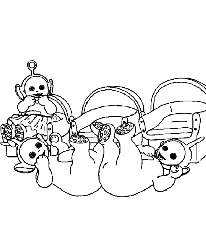 Coloring page: Teletubbies (Cartoons) #49719 - Free Printable Coloring Pages