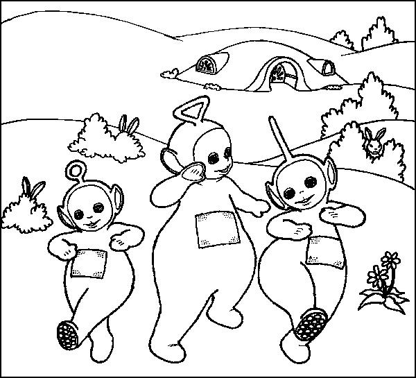 Coloring page: Teletubbies (Cartoons) #49720 - Free Printable Coloring Pages