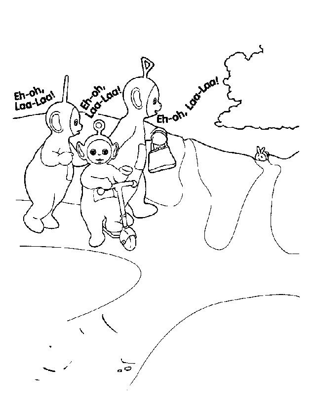 Coloring page: Teletubbies (Cartoons) #49727 - Free Printable Coloring Pages